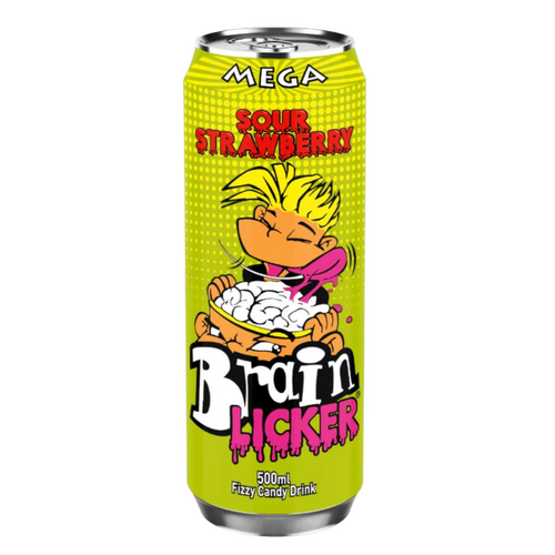 USA Brain Licker Sour Strawberry Soda 500ml x 12