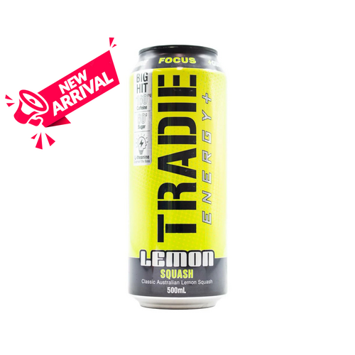 Tradie Energy Drink Lemon Squash 500 ml x 12