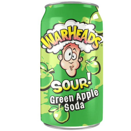 USA Warheads Sour Green Apple 355ml x 12