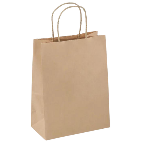 Paper Carry Bag Brown Bubble Tea x 250