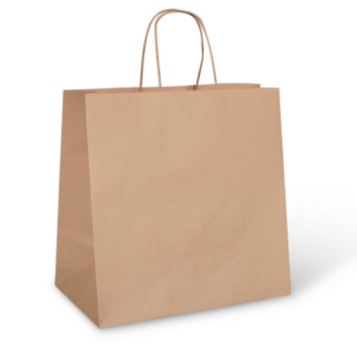 Paper Carry Bags Brown Twisted Handle (UBER SIZE) x 250