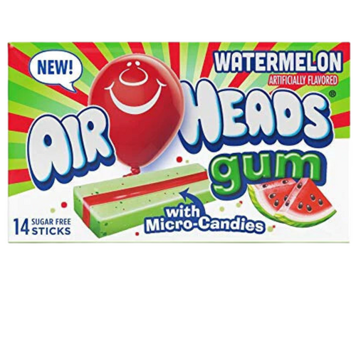 USA Airheads Gum Watermelon 34g x 12