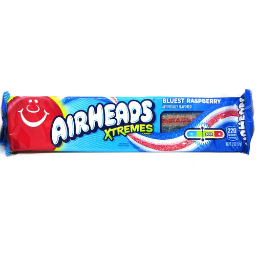 USA Airheads Xtremes Blue Raspberry 57g x 18