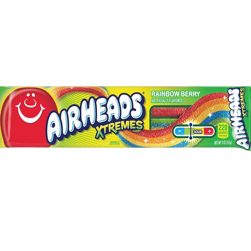 USA Airheads Xtremes Rainbow Berry Bites 57g x 18