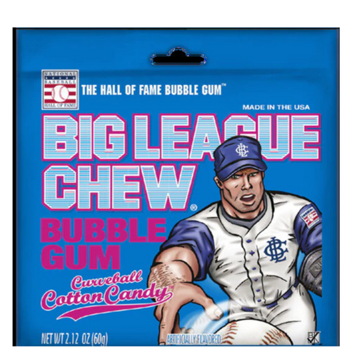 USA Big League Chew Curveball Cotton Candy 60g x 12