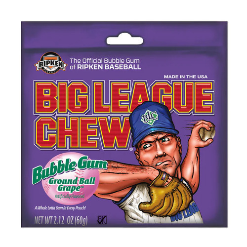 USA Big League Sour Grape Gum 60g x 12