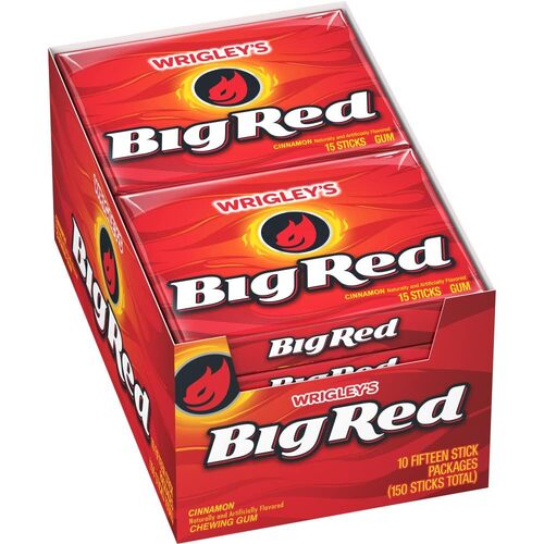 USA Big Red Gum 15 Sticks x10