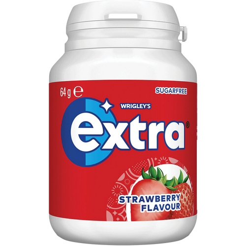 Extra Strawberry  46 Piece Pellet Bottle 64g x 6