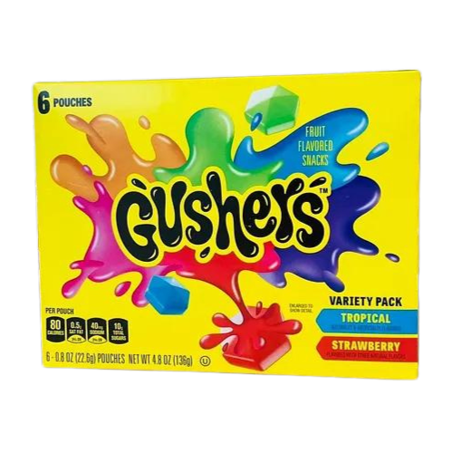 USA Fruit Gushers Strawberry Tropical 136g x 10