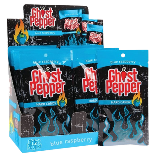 Mexican Ghost Pepper Candy Blue Raspberry 36g x 24