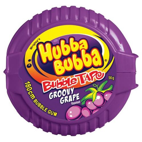 Hubba Bubba  Bubble Gum Grape Tape 56.7g x 12