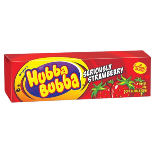 Hubba Bubba Bubble Gum Strawberry Chunk 35g x 20