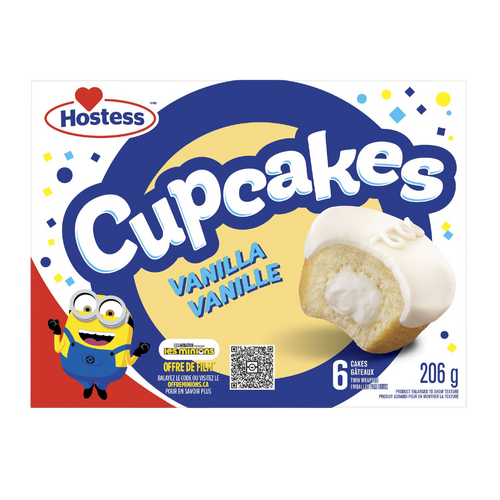 USA Hostess Vanilla Cupcakes 206g 