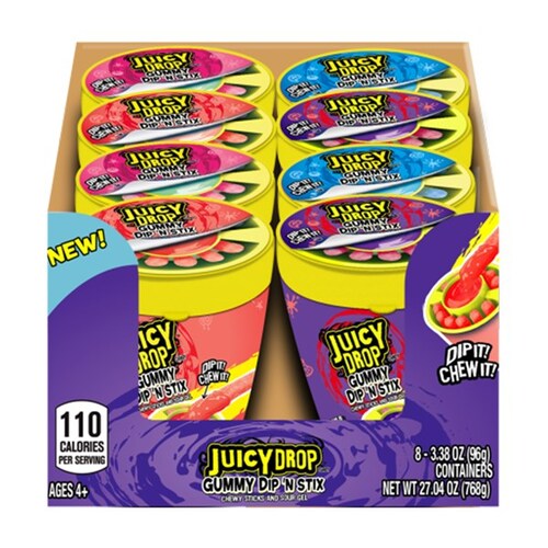 USA Juicy Drop Gummy Dip N Stick 96g  x 8