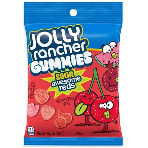 USA Jolly Rancher Gummie Awesome Red Bag 198g x 12