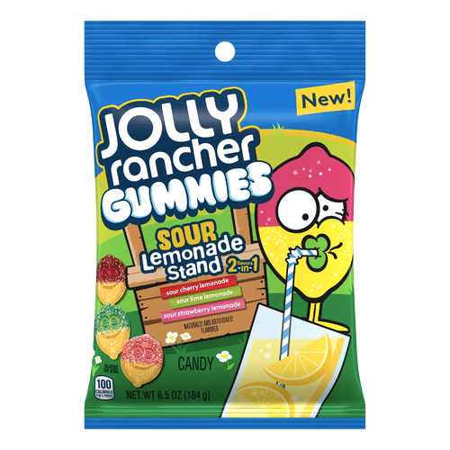 USA Jolly Rancher Gummies Sour Lemonade Stand 184g x 12