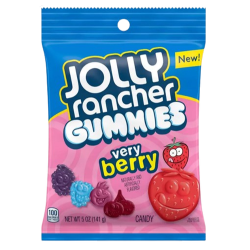 USA Jolly Rancher Gummies Very Berry  Bag 141g x 12