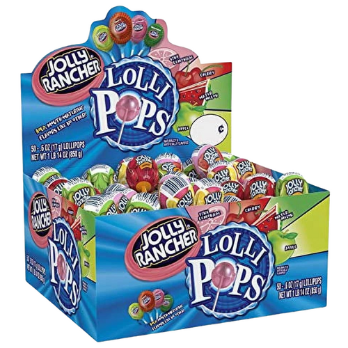 USA Jolly Ranchers Lollipops 17g x 50