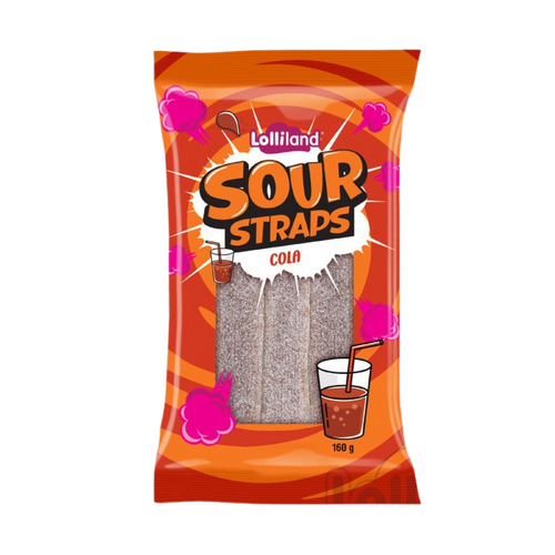 Lolliland Sour Straps Cola 160g x 12