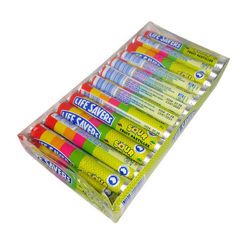 Life Saver Sour Pastilles Roll 34g x 24