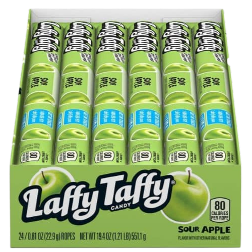 USA Laffy Taffy Ropes Sour Apple 23g x 24