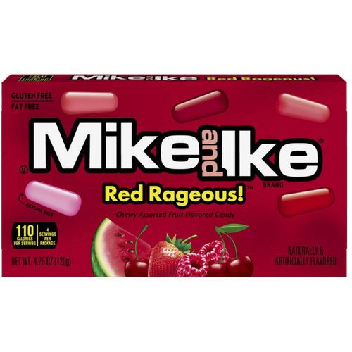 USA Mike and Ike Red Rageous 120g x 12