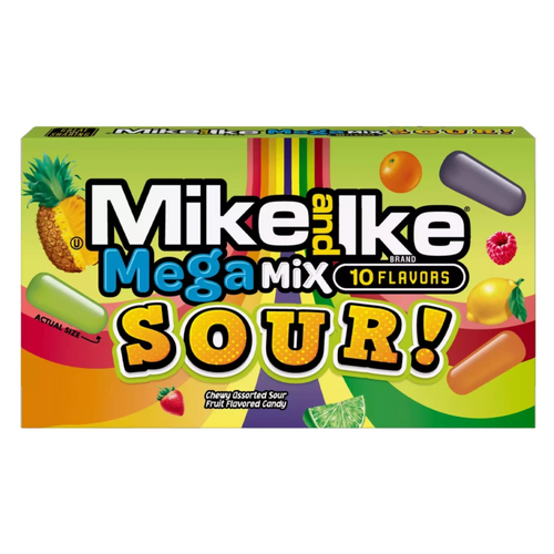 USA Mike and Ike Sour Mega Mix 120g x 12