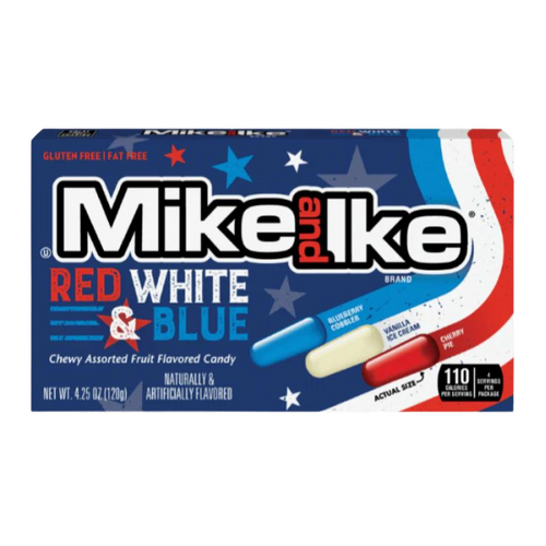 USA Mike and Ike Red White & Blue Theatre Box 120g x 12