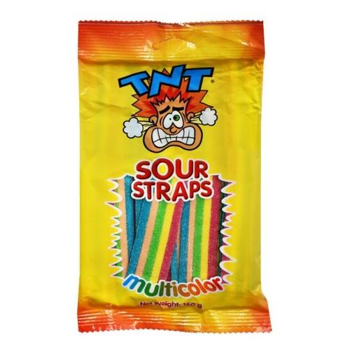 Multicolour Sour Straps Bags 150g x 12