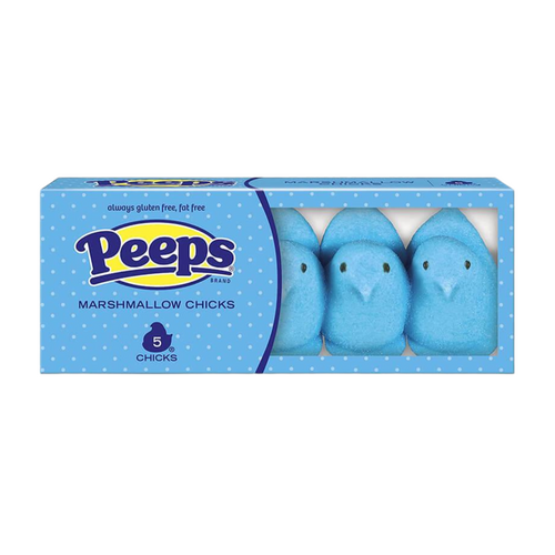 USA Peeps Blue Marshmallow Chicks 5ct x 24