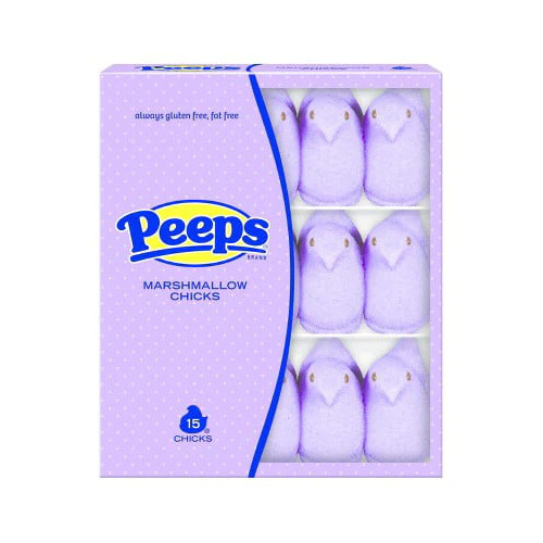 Peeps Lavender Marshmallow Chicks 15pc