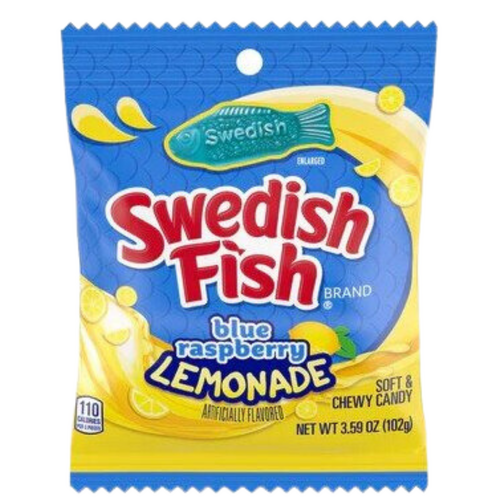 USA Swedish Fish Blue Raspberry Lemonade 102g x 12