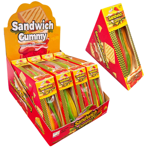 Sandwich Gummy Tutti Frutti Flavour 100g x 12