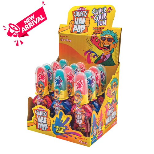 Squeezi Man Pop 80g x 12