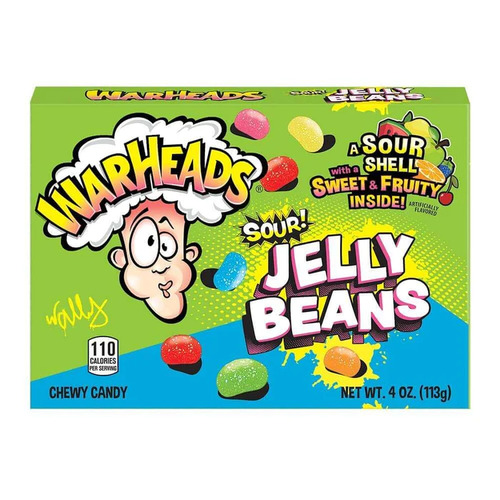 USA Warheads Sour Jelly Beans 113g x 12