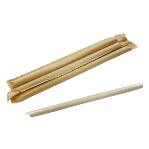 Bubble Tea Straw Brown Individually Wrapped x 1000