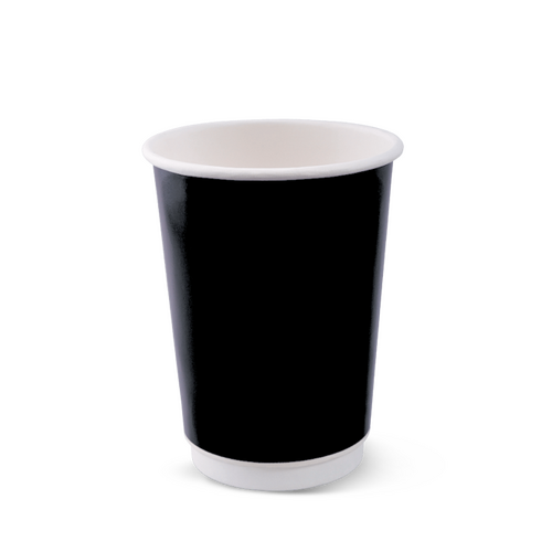 Coffee Cup Black Double Wall Squat 12oz x 500