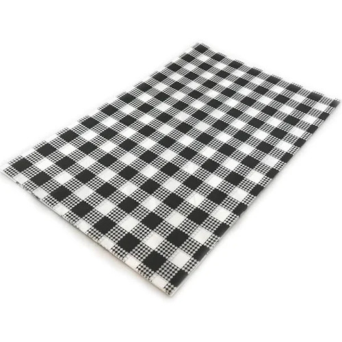 Grease Proof Paper Blacked Checkered Print ½ Cut x 800