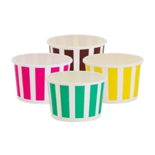 Ice Cream Cup 5oz Candy Striped x 1000