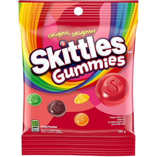 USA Skittles Gummies Original 164g X 12