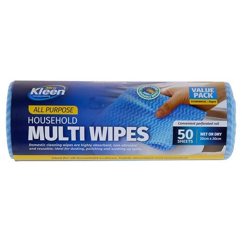 All Purpose Wipe 20cm x 20cm 50pk