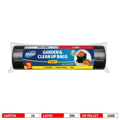 Bin Liner Garbage Bag 240L 113cm x 147cm 20pk XXLarge Black