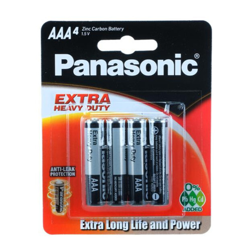 Battery Panasonic Extra Heavy Duty (AAA) 4pk