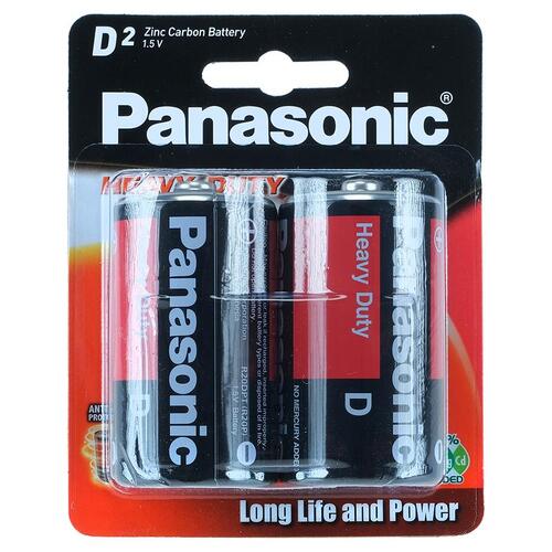 Battery Panasonic Heavy Duty Battery (D) 2pk