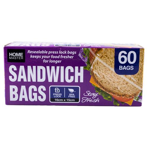 Bags Sandwich 16cm x 15cm 60pk