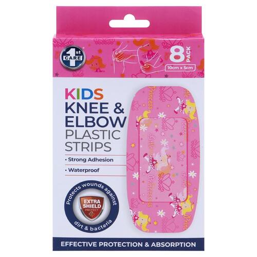 Bandage Strips Knee & Elbow Kids Waterproof Assorted