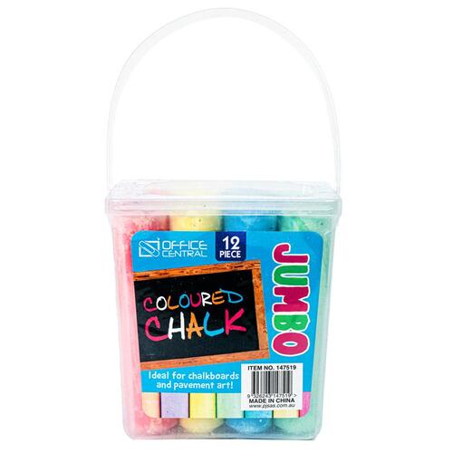 Chalk Jumbo In Plastic Tub 12pc