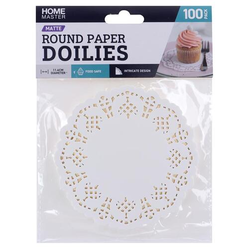 Doilies Round Lace Mat 11.4cm 100pk