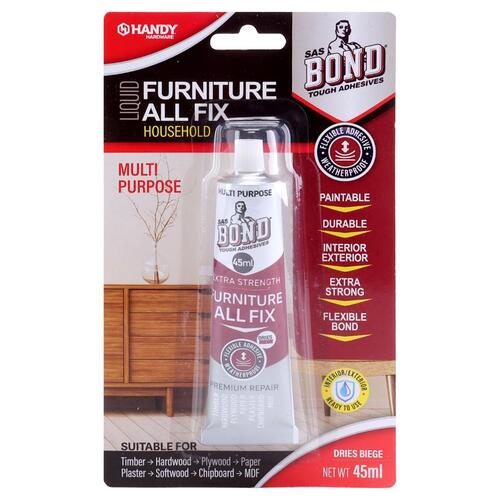 Glue Furniture All Fix Extra Strength 45ml (Dries Beige)