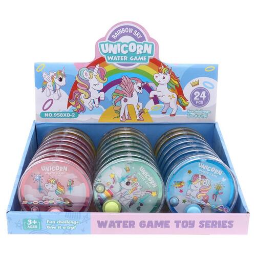 Hand Held Water Skill Game Magical Unicorn Ø9.8cm x